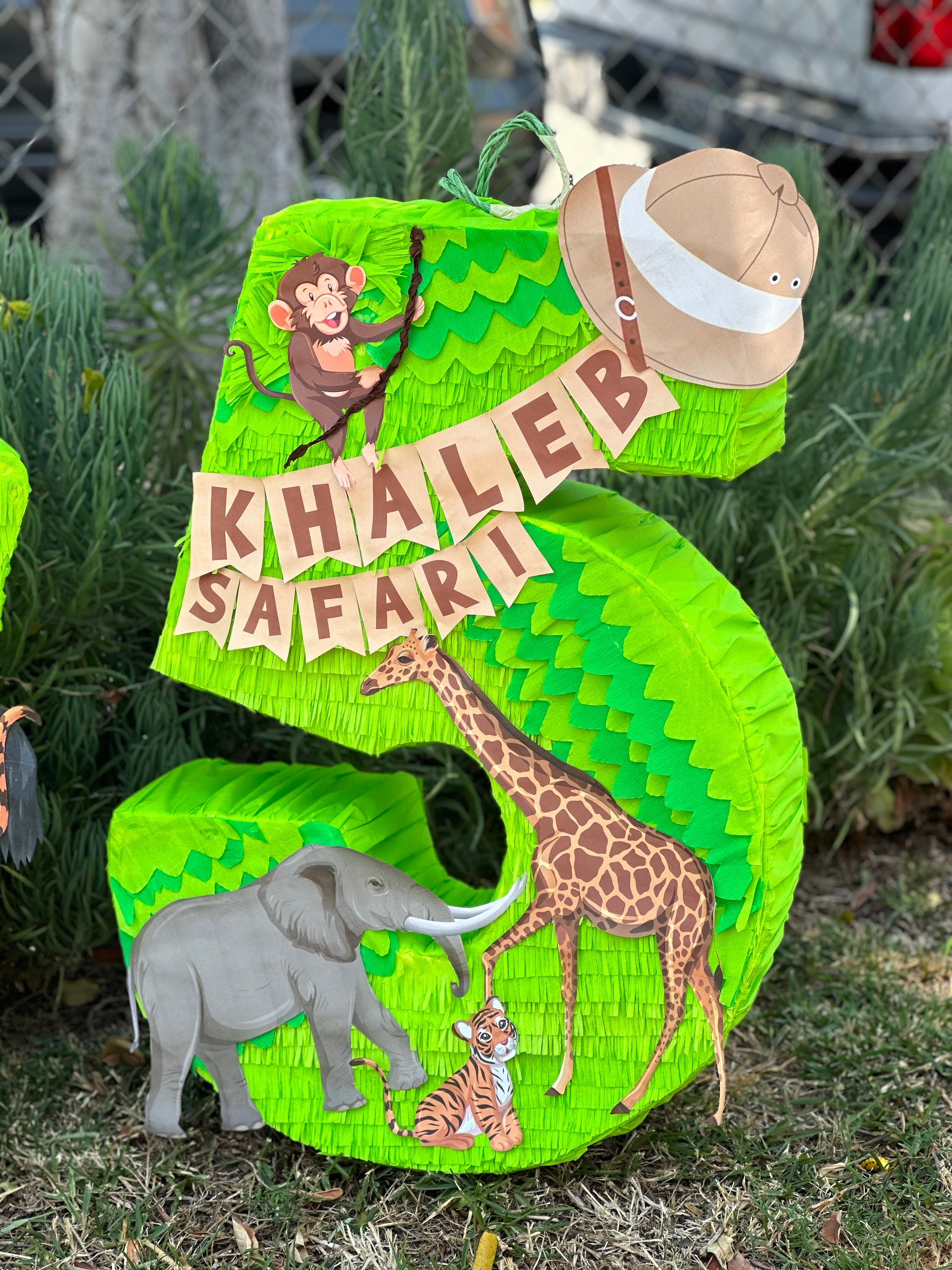 piata de safari para fiesta jungle theme piata safari piata jungle custom number piata safari animal piata lion pinata monkey