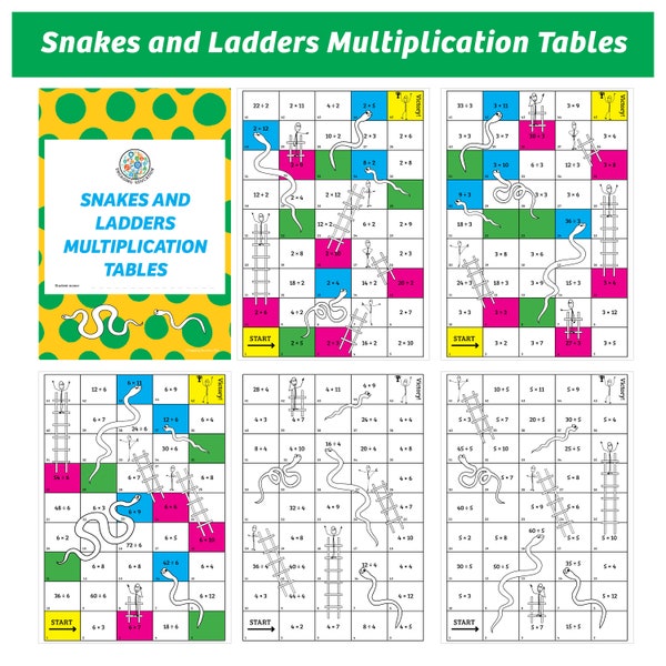 Times Tables Snakes and Ladders