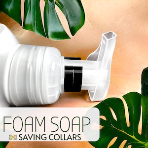Foam Soap Bottle Collars: Save Soap, Reduce Waste (6-Pack)