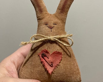 Primitive Bunny - Handmade Bunny - easter primitive   - Primitive decor - primitive bunnies - Farmhouse Decor - Rabbit - home decor