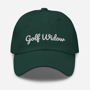 Golf Widow Hat, Golf Baseball Cap, Golf Wife Hat, Golf Accessories, Golf Gifts for Women, Funny Golf Gear, Embroidered Baseball Hat