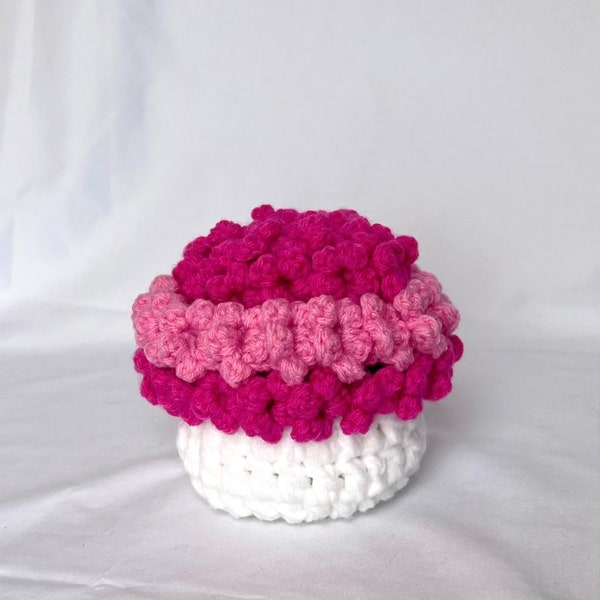 Crochet Flower Pot Coaster Set