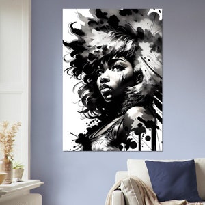 Art mural en carton plume, images créées par intelligence artificielle. Décoration murale différentes tailles. Titre: Soul II