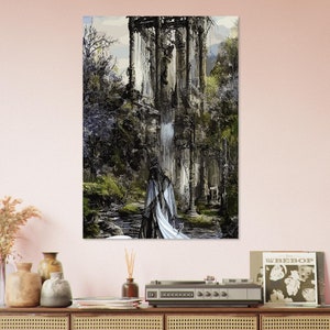 Foam board wall art, images created by artificial intelligence, wall decoration in various sizes. Title: Merlin Fallen