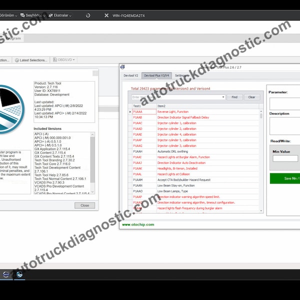 Volvo Tech Tool PTT 2.7.25 + DevTool Diagnostic Software