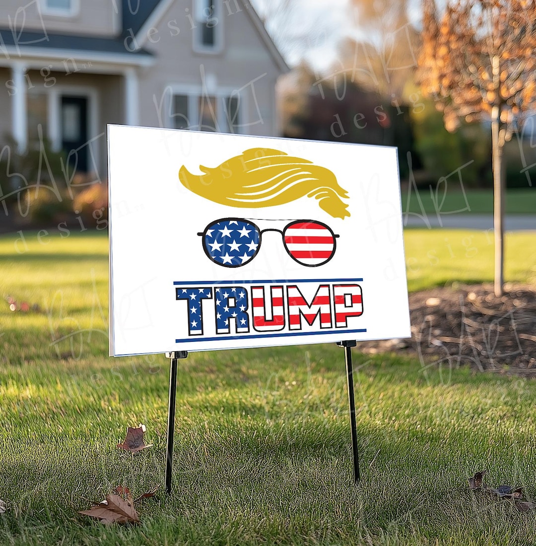 Printable Pro-trump Yard Sign Trump 2024 & Vance for Senate 18x24 Inch ...