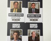 The Office Dunder Mifflin ID Badge Name Tag Cosplay Costume - Etsy