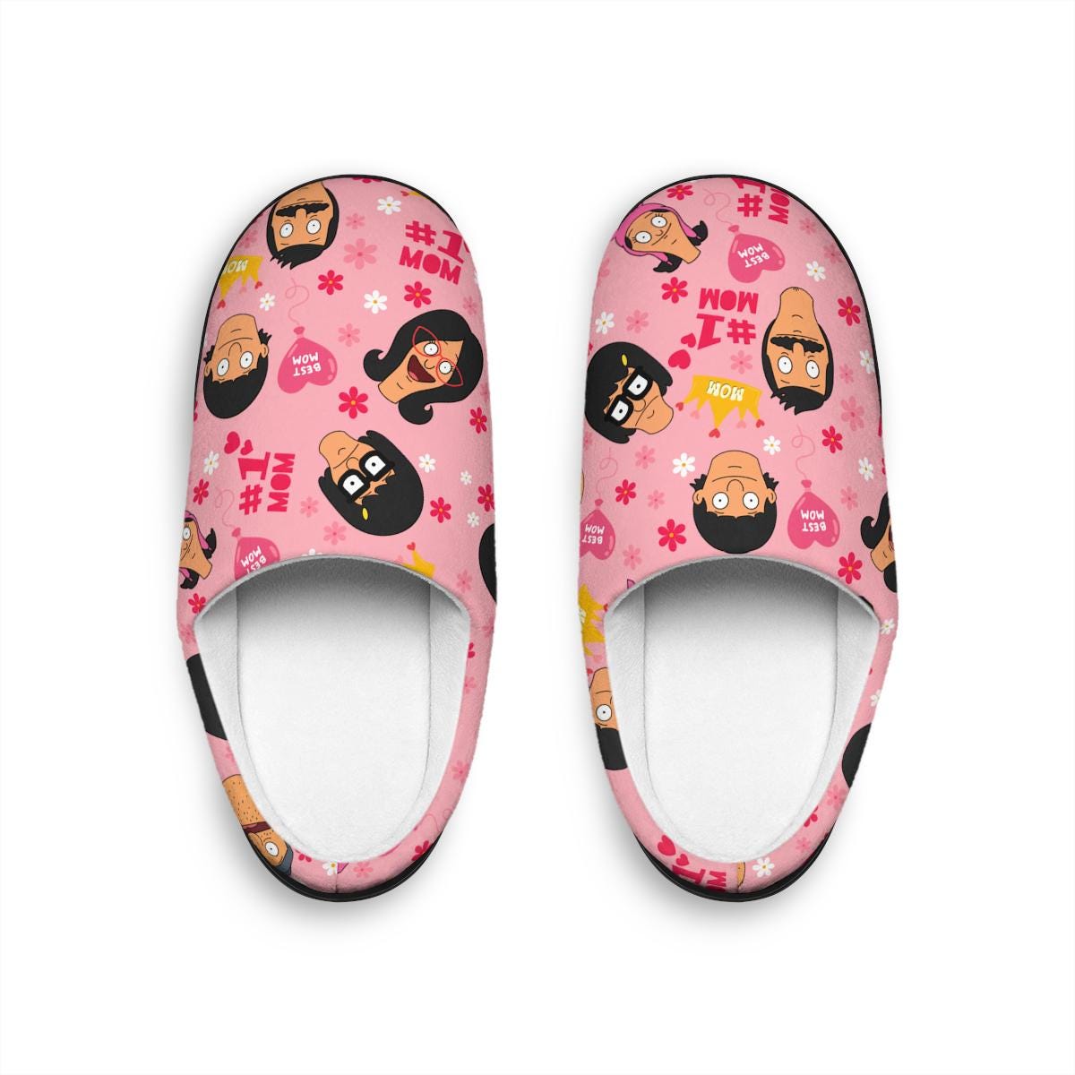 Discover Bob's Burgers Mother's Day Slippers, Bob Linda Gene Louise Tina Belcher Indoor Slippers, Gift For Her