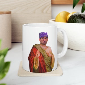 Saint Prison Mike Mug | Prayer Prison Mike Funny Ceramic Mug Funny Gift Idea For Her For Him Parody The Office Michael Scott