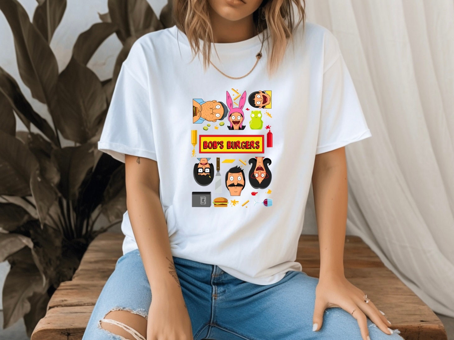 Bob's Burgers Linda Gene Tina and Louise - Short Sleeve T-Shirt