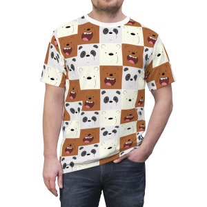 Maglietta We Bare Bears / Maglietta grafica Grizzly Panda Ice Bear Unisex