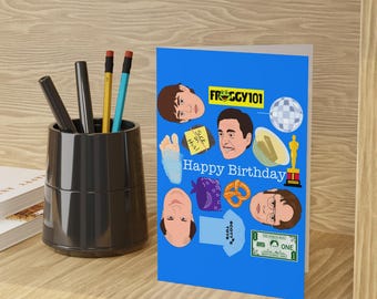 The Office Birthday Card | Dunder Mifflin Happy Birthday Card Greeting Cards Prison Mike Michael Scott Dwight Jim Kevin
