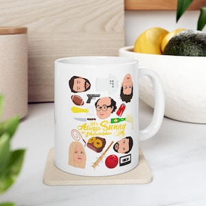 Always Sunny Mug | Frank Dee Dennis Mac Charlie Ceramic Mug Gift Stocking Stuffer For Her For Him Cup Iconic
