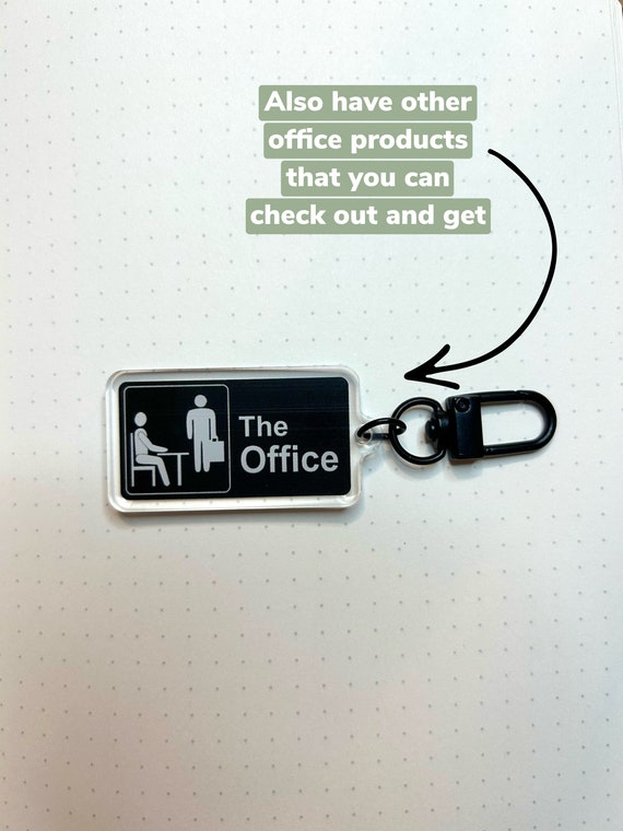 Dunder Mifflin Logo The Office Plastic Keychain – Madcap & Co