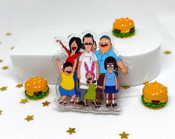 Bob's Burgers Clip | Bob Linda Louise Gene Tina Belcher Teddy Binder Clip Accessory For Her For Him Bff Fun Stationery