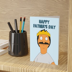 Biglietto d'auguri per la festa del papà di Bob's Burgers / Bob Belcher Biglietti d'auguri per la festa del papà Bob Linda Gene Tina Louise Festa Per lui Per papà Divertente