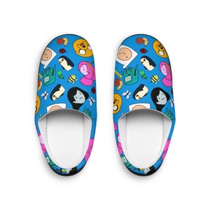 Adventure Time Slippers | Finn The Human Jake The Dog BMO Marceline Princess Bubblegum Indoor Slippers For Her For Him Cartoon Character image 2
