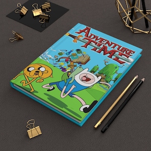 Adventure Time Notebook | Adventure Time Hardcover Journal Matte Finn The Human Jake The Dog BMO