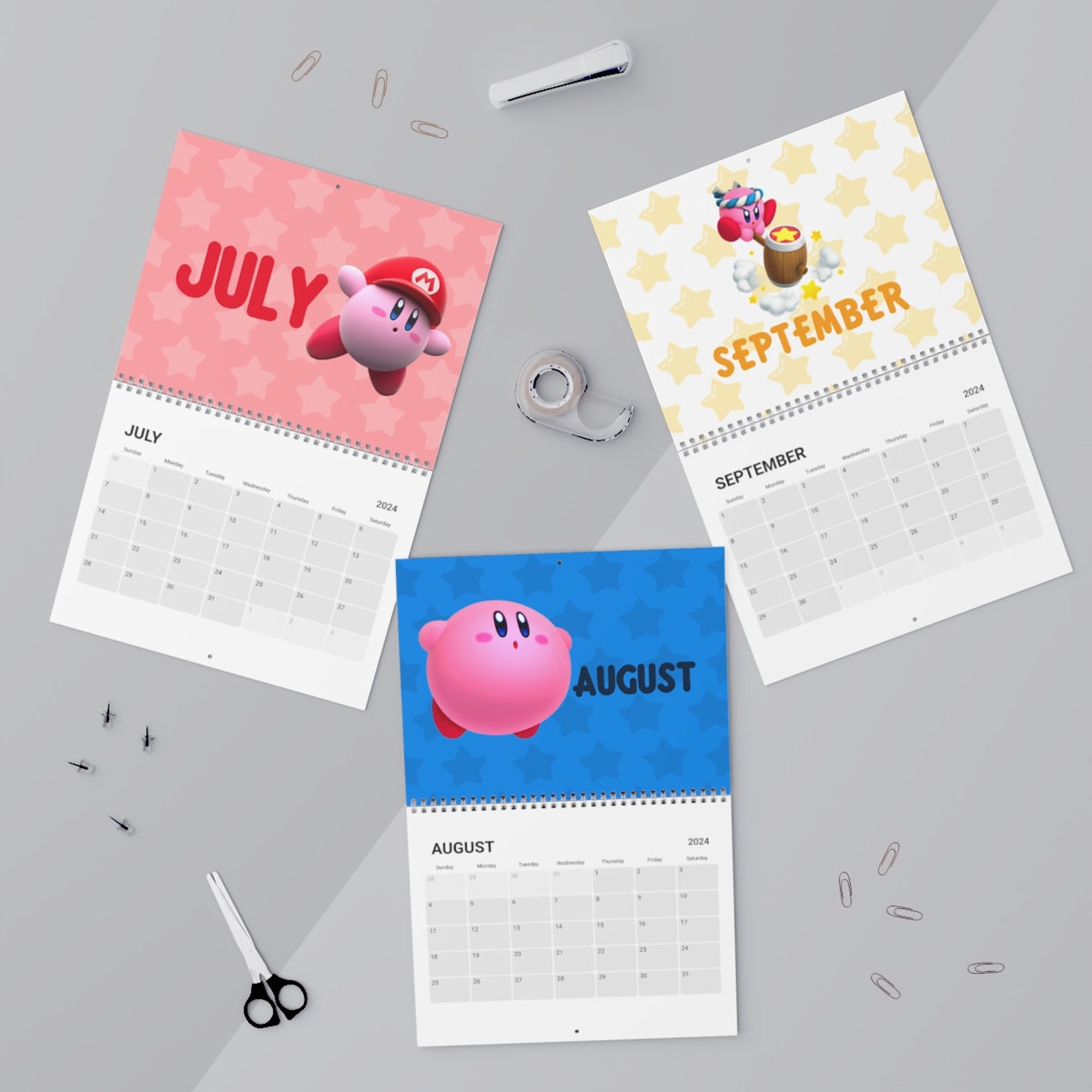 Kirby Calendar 2025 Gert Rebbecca