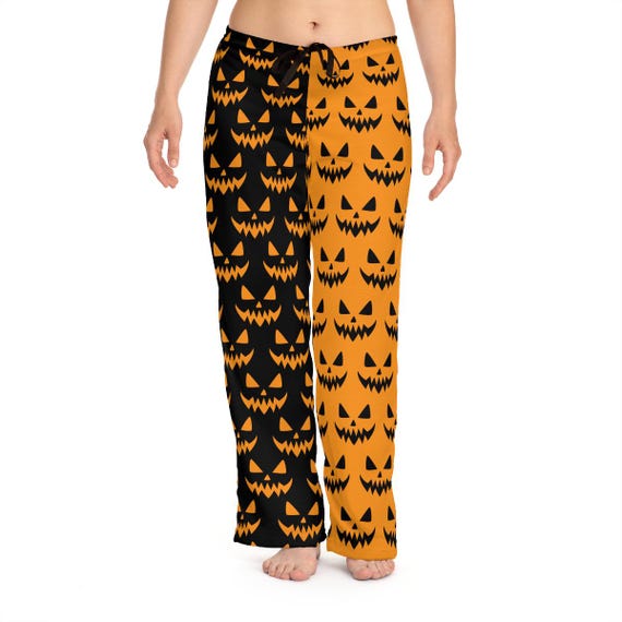 Orange and black pajama pants hotsell
