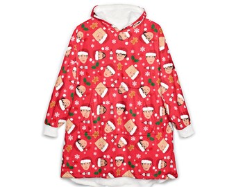 Manta con capucha navideña Always Sunny / Manta con capucha unisex Charlie Mac Frank Dee Dennis Regalo para ella Para él Suéter unisex lindo Navidad