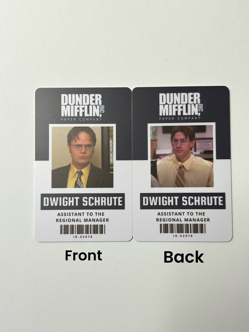 The Office Dunder Mifflin ID Badge Name Tag Cosplay Costume Prop ...