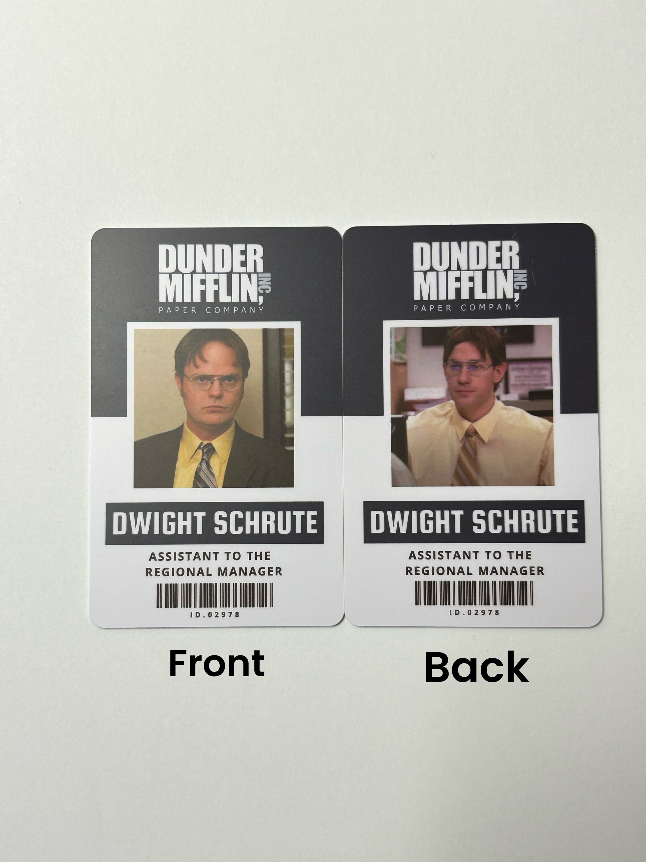 The Office Dunder Mifflin ID Badge Name Tag Cosplay Costume Prop ...