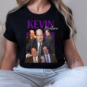 Kevin Malone Shirt | Retro Vintage Kevin Malone Graphic Tee The Office Unisex Ultra Cotton Tee Dunder Mifflin Gift For Her For Him