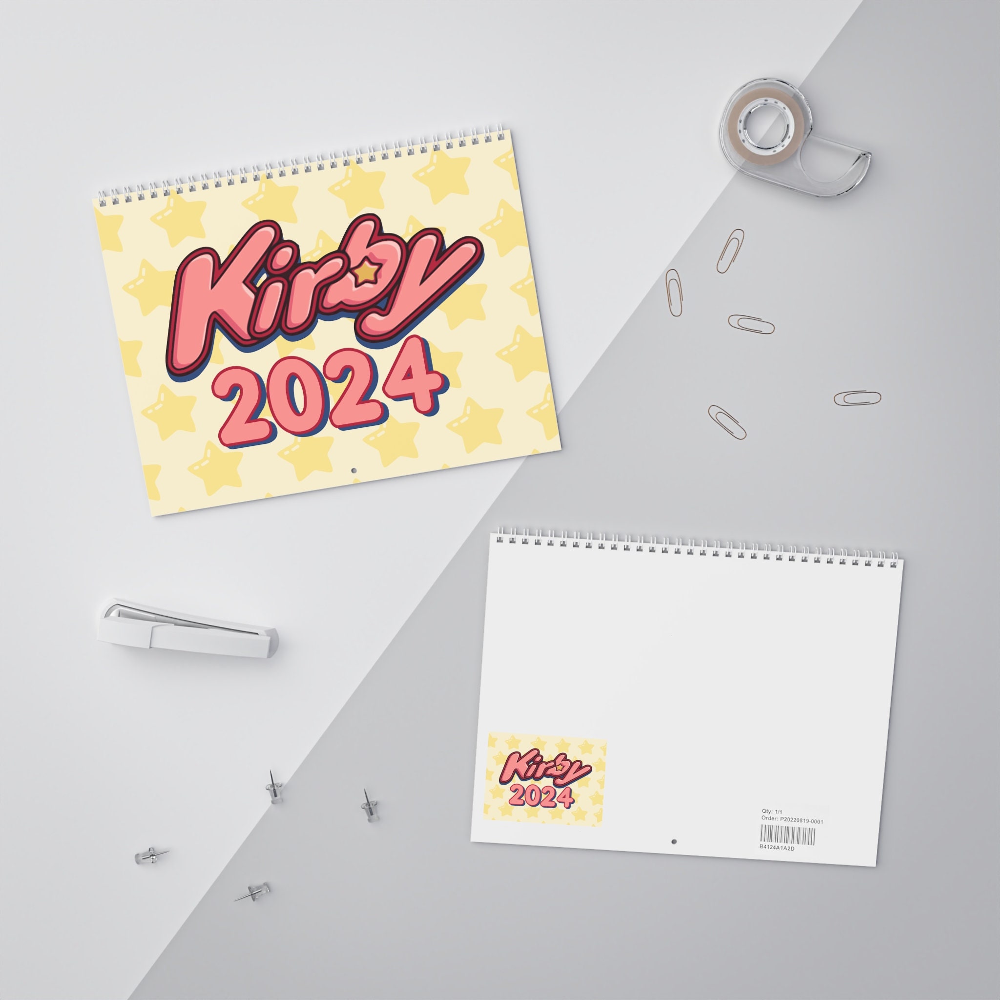 Kirby Calendar 2024 Kirby New Year Months Days Game Cute Schedule