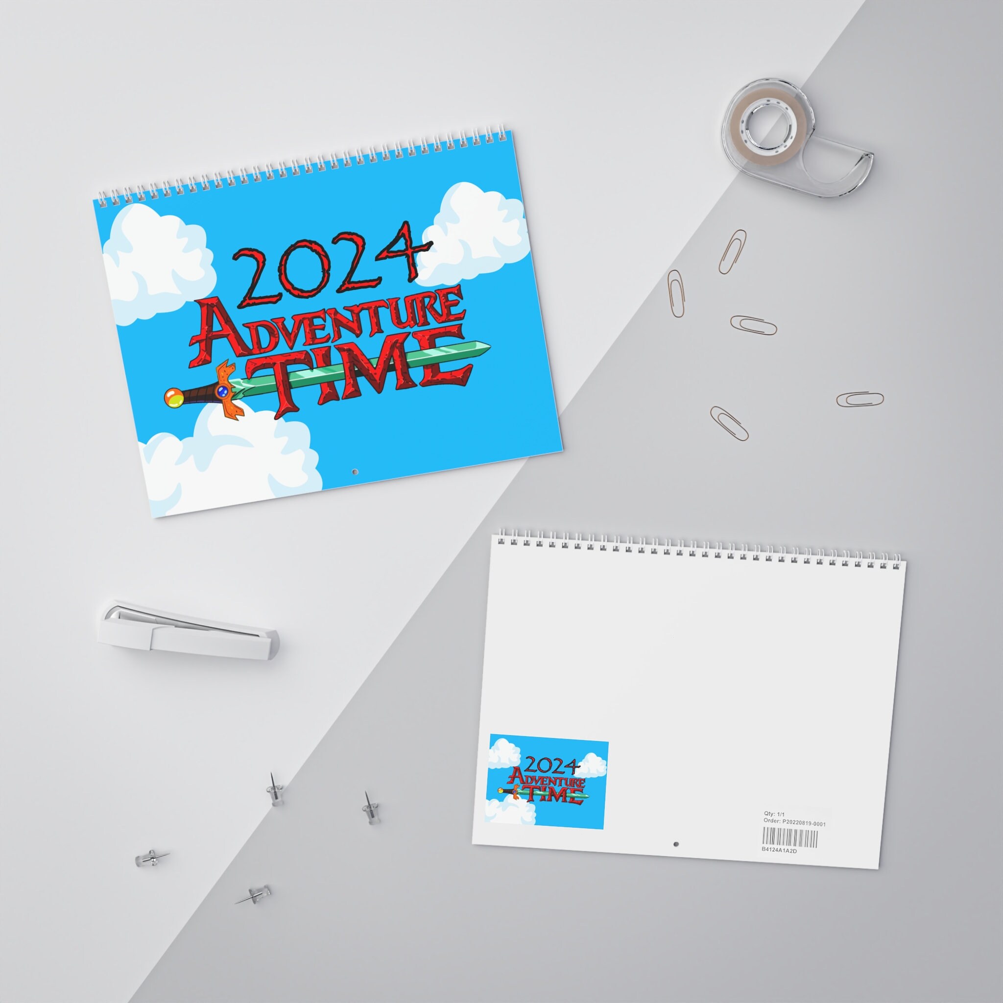 Adventure Time Calendar 2024 Finn the Human Jake the Dog Princess Bubblegum  Marceline BMO Months Days Schedule - Etsy