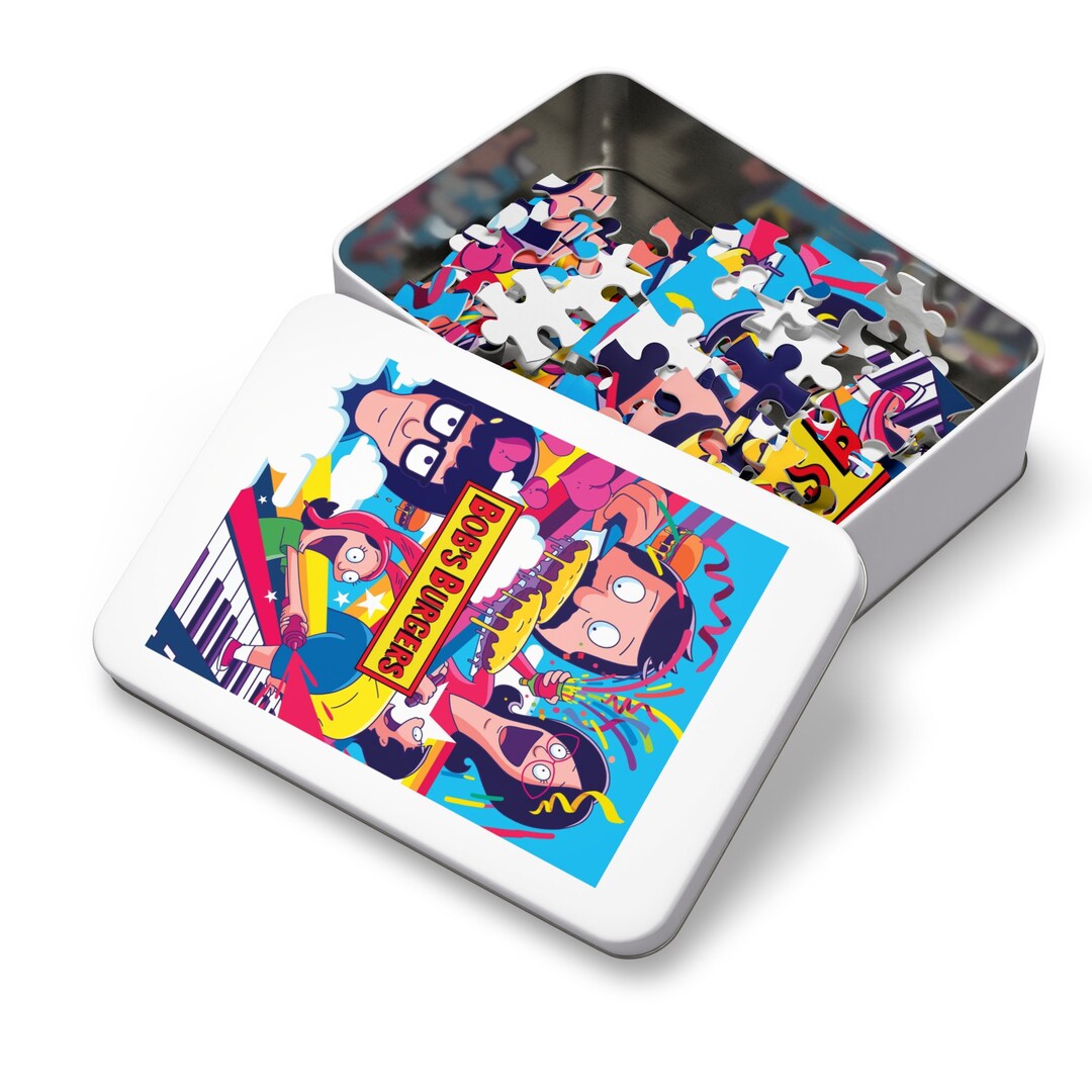 Bob's Burgers Puzzle Bob's Burgers Jigsaw Puzzle Tina Louise Gene Bob Linda Belcher Board Game