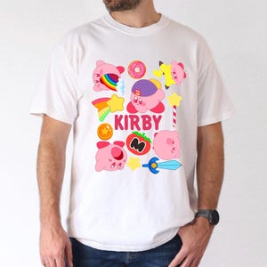 Kirby Shirt | Kirby Unisex Ultra Cotton Tee Graphic Tee Gaming Video Games Nostalgia Nostalgic Retro Gaming Gift For Her For Him