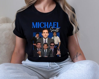 Michael Scott T-Shirt | Retro Vintage Michael Scott Graphic Tee Das Büro Unisex Ultra Cotton Tee Dunder Mifflin Geschenk Für Sie Für Ihn
