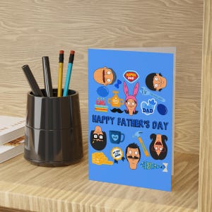 Burgers de Bob pour la fête des pères | Carte de voeux Joyeuse fête des pères Bob Linda Gene Louise Tina Belcher Nounours Pour lui Pour papa