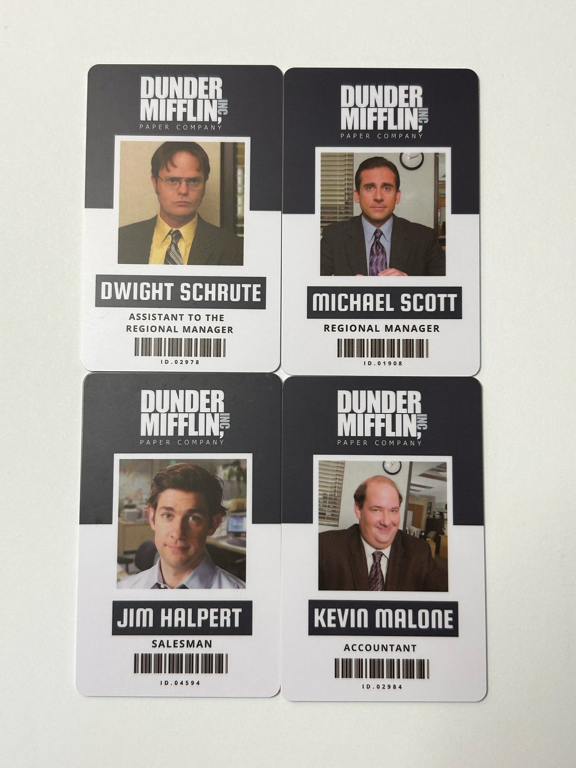 The Office Dunder Mifflin ID Badge Name Tag Cosplay Costume - Etsy