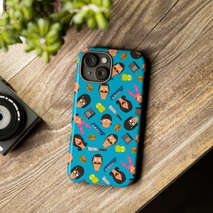 Bob&#39;s Burgers Phone Case | Tina Louise Gene Linda Bob Belcher Tough Cases Pattern Aesthetic Cartoon Family Tech Accessory Phone Cover