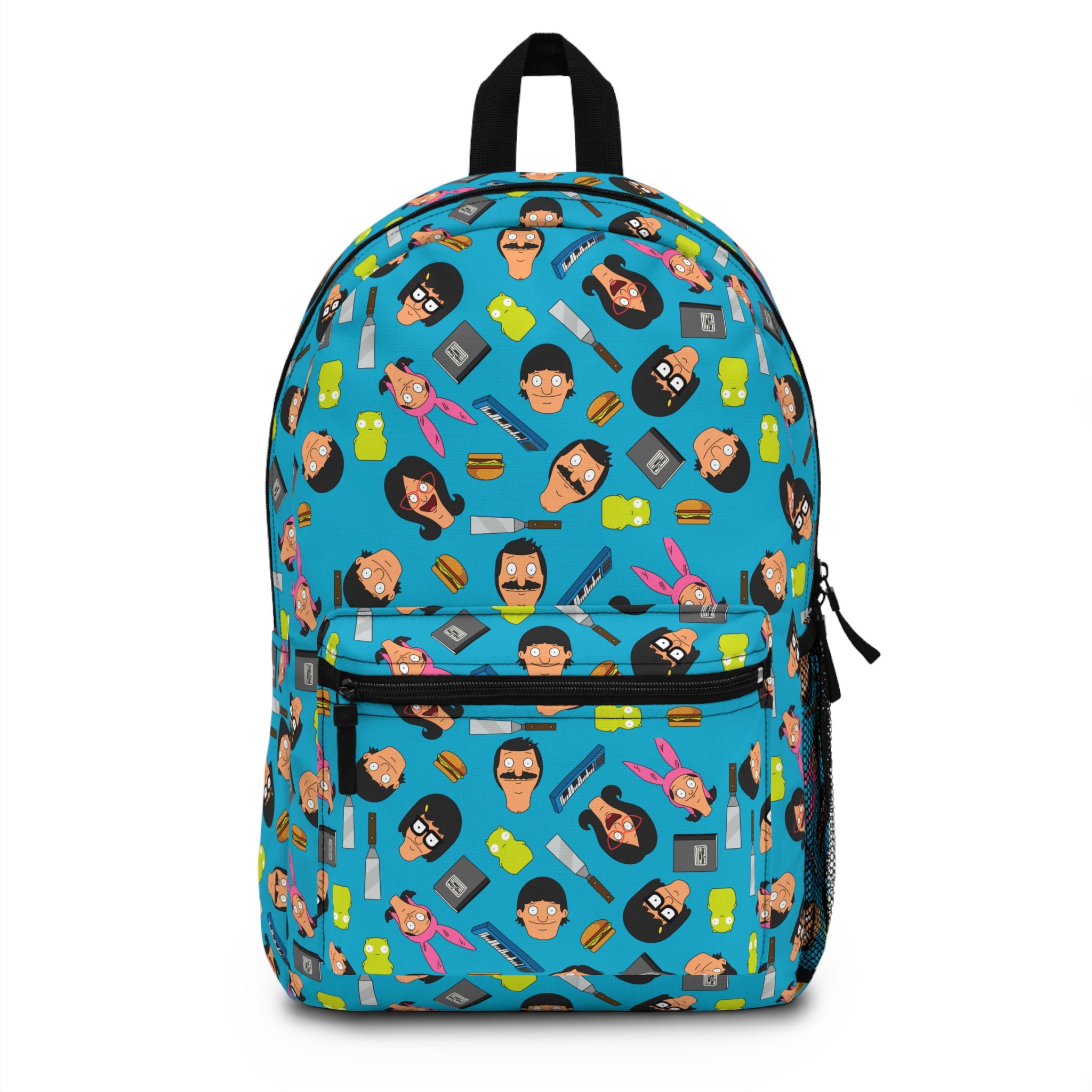 bob's burgers chibi mini backpack Bob's Burgers Backpack | Bob's Burgers Bag Tina Louise Bob Gene Linda  Belcher Teddy Cartoon Show Accessory Pattern Gift for Her for Him