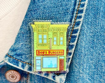 Bob&#39;s Burgers Pin | Bob&#39;s Burgers Restaurant House Home Cute Accessory For Her For Him Collectible