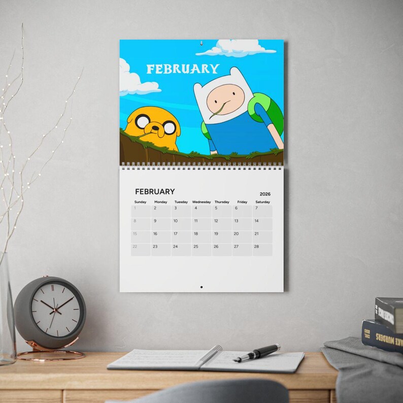 Adventure Time Calendar (2026) | Finn the Human Jake the Dog Princess ...