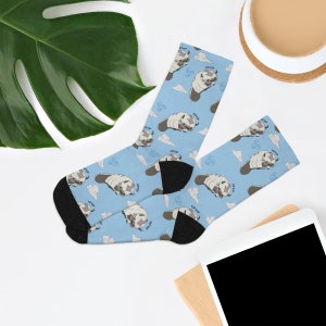 Cute Character Socks | Cartoon Recycled Poly Socks Accessory For Him For Her