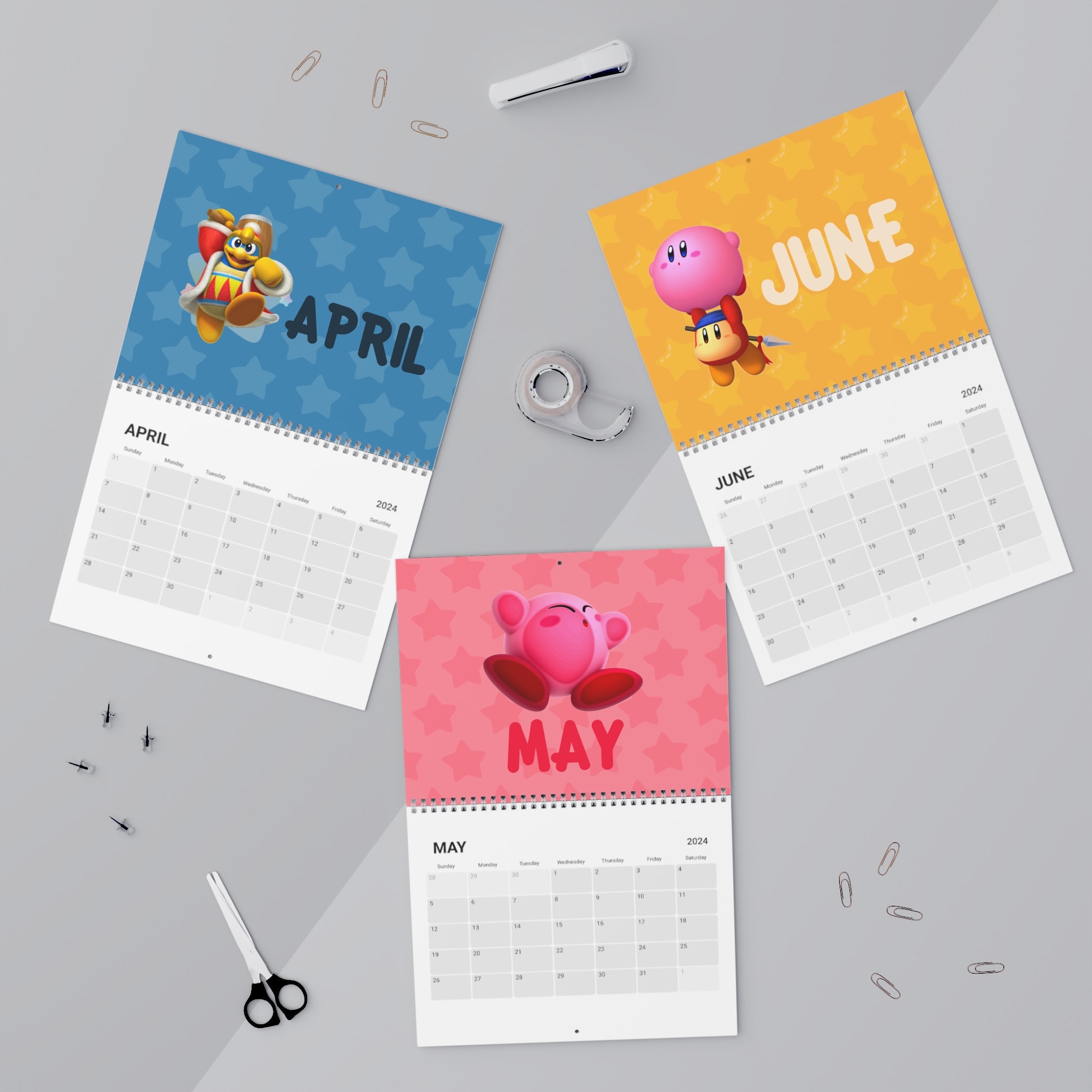 Kirby Calendar 2025 Gert Rebbecca