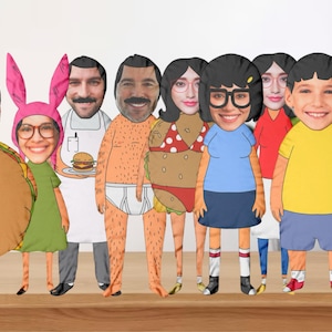 Funny Custom Bob&#39;s Burgers Plush Pillow | Funny Silly Bob&#39;s Burgers Shaped Pillows Gift For Her For Him Humour Hilarious Plush Decor