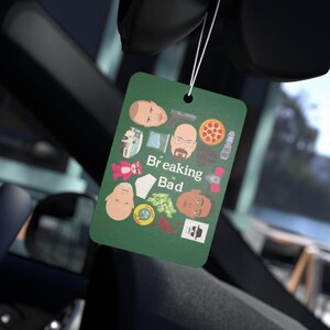 Breaking Bad Air Freshener | Car Air Freshener Character Stocking Stuffer Gift Gift For Her For Him