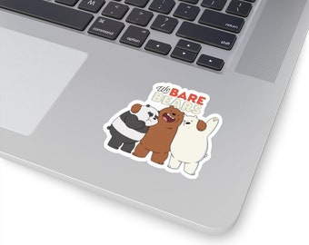 We Bare Bears Stickers | We Bare Bears Grizzly Panda Ice Bear Kiss-Cut Stickers For Her For Him Stationery Cartoon
