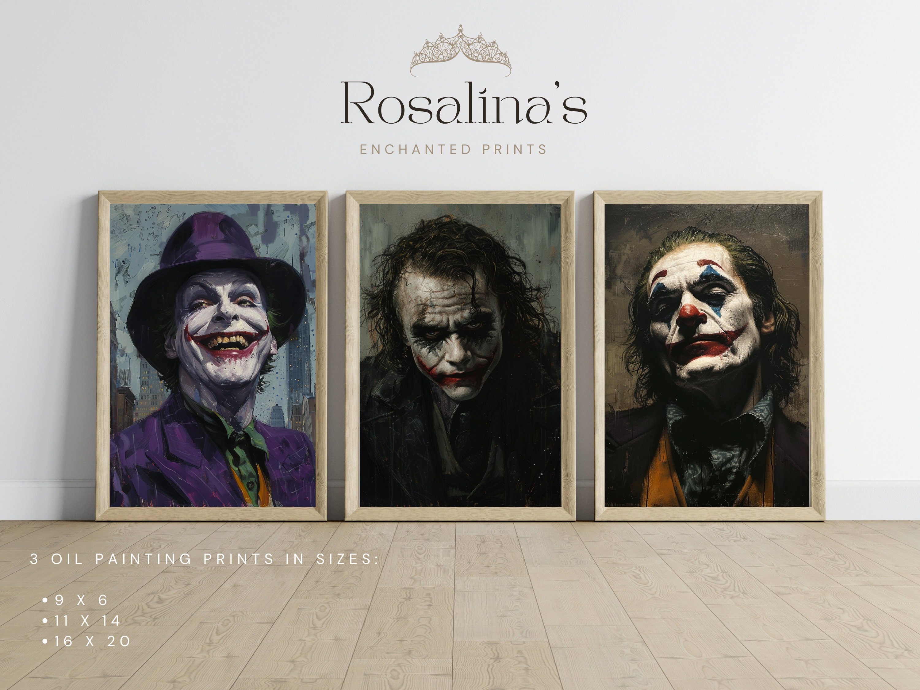 toile tableaux Le Joker The Dark Knight film affiche 50x75 cm