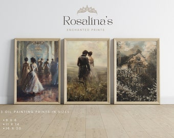 Conjunto de 3 pinturas imprimibles de Orgullo y prejuicio / Sr. Darcy, Pemberely Manor, regalos de Jane Austen, arte rural, descarga digital