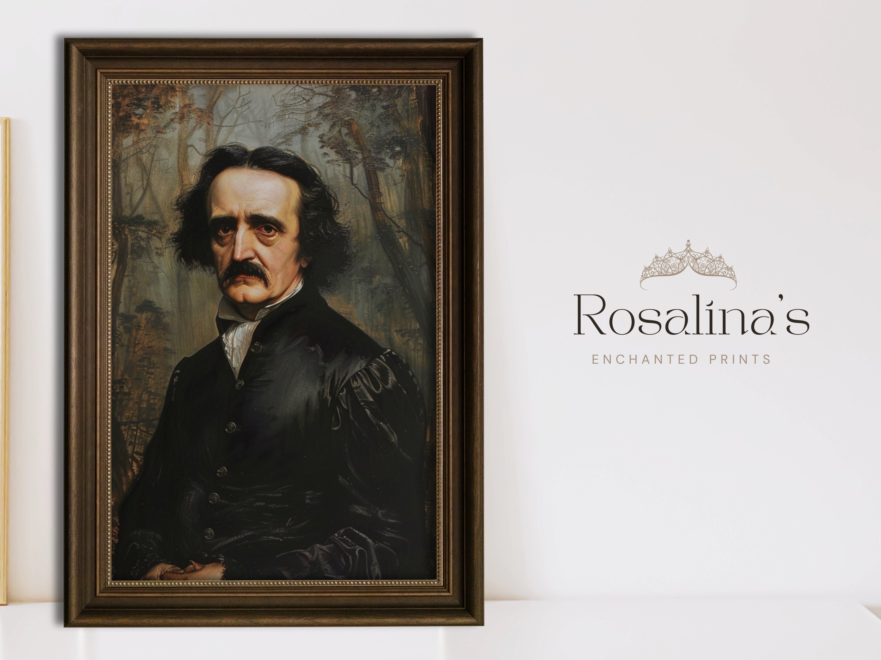 Affiche Art Print Citation Edgar Allan Poe – Déco Gothique Maison, Neuve