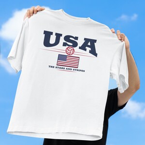 USA Soccer Shirt: Stars and Stripes US National Team Tee image 2