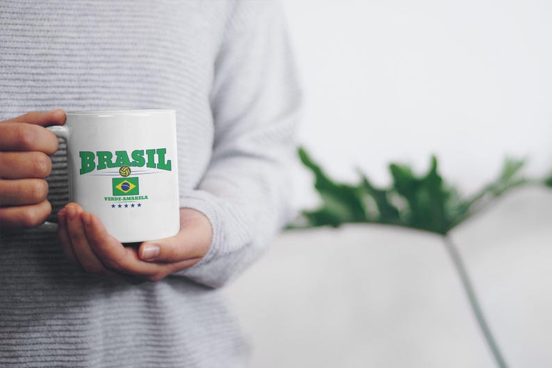 Brazil National Team Ceramic Mug, Football Fan Gift image 2