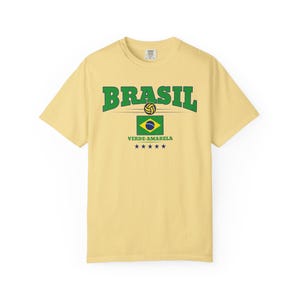 Brazil Football Shirt - Verde-Amarela | Brazil Soccer Tee with 5 Stars & Flag | Seleção Brasileira Fan Shirt image 7